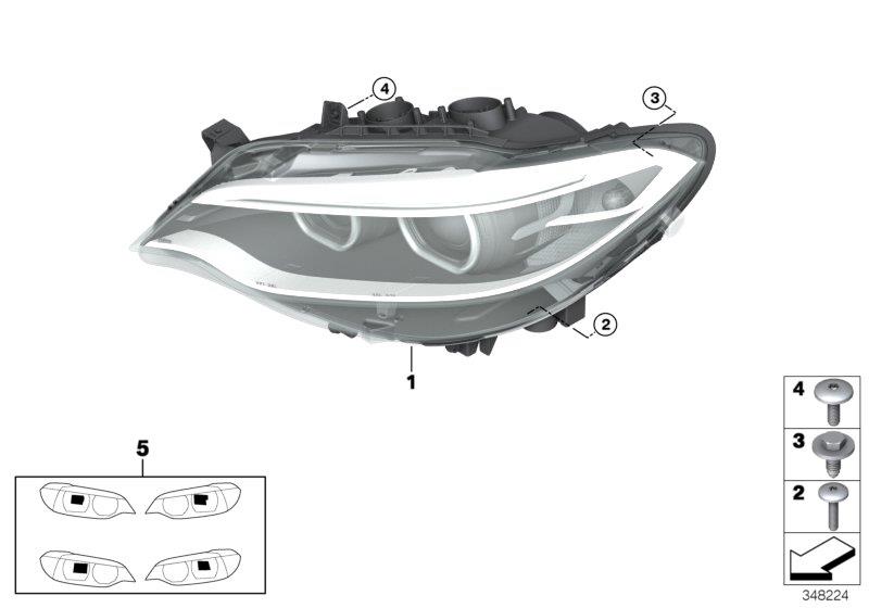 Diagram Headlight for your BMW