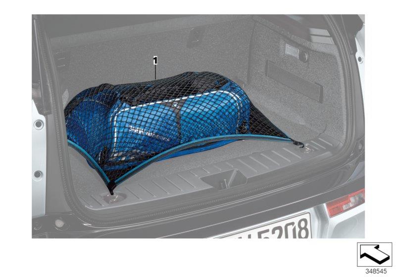 Diagram Boot/trunk floor net for your 1994 BMW 320i   