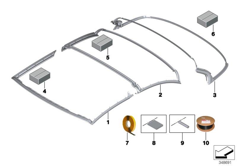 Diagram Seals for your BMW 528iX  