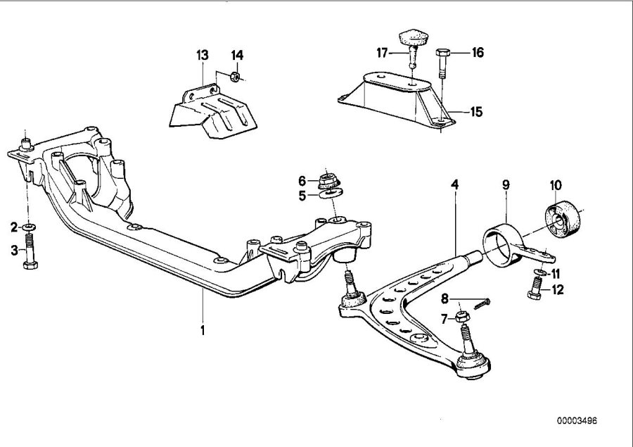 Diagram Front axle SUPPORT/WISHBONE for your 2015 BMW Z4   