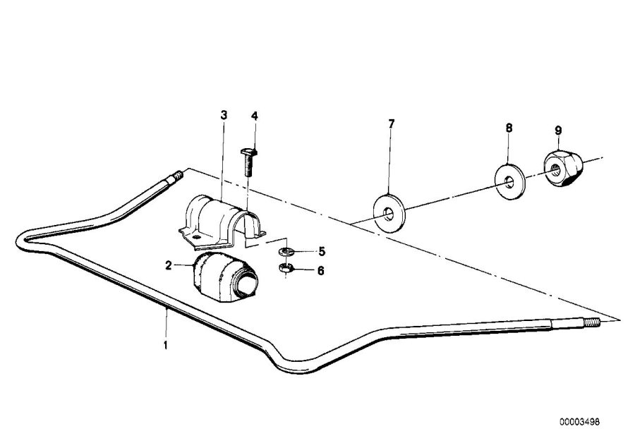 Diagram Stabilizer, front for your 2017 BMW M6   