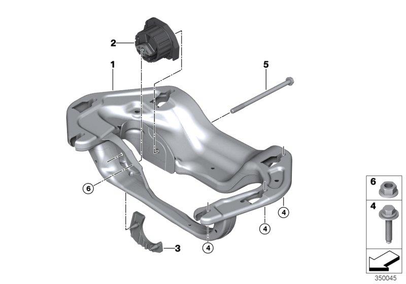 Diagram Gearbox suspension for your 2018 BMW X1   