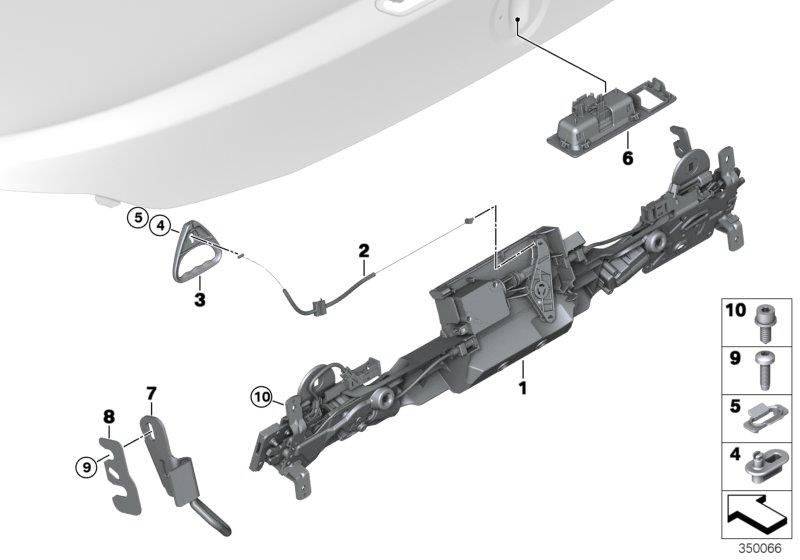 Diagram Tailgate closing system for your 2021 BMW 430iX   