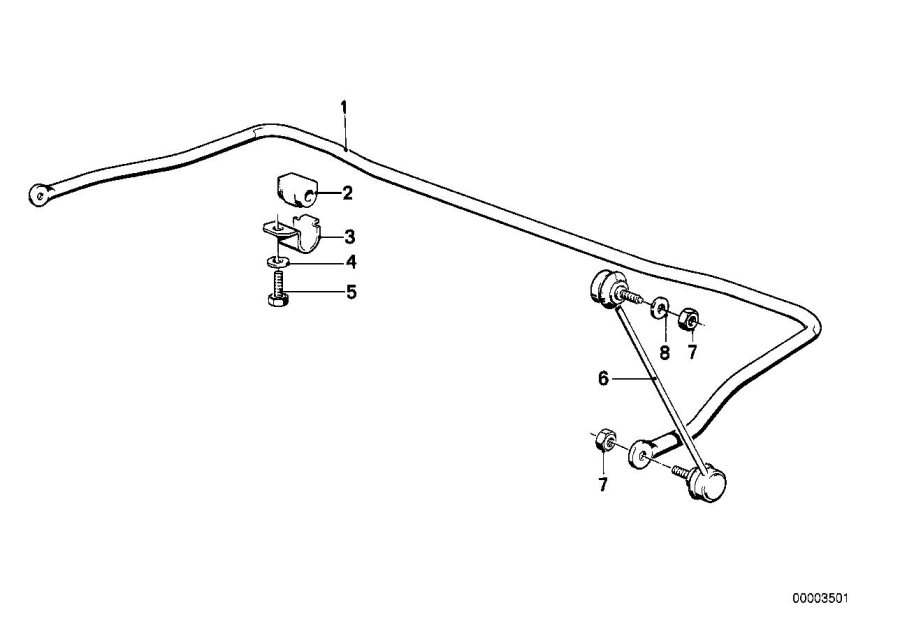 Diagram Stabilizer, front for your 2017 BMW 530e   