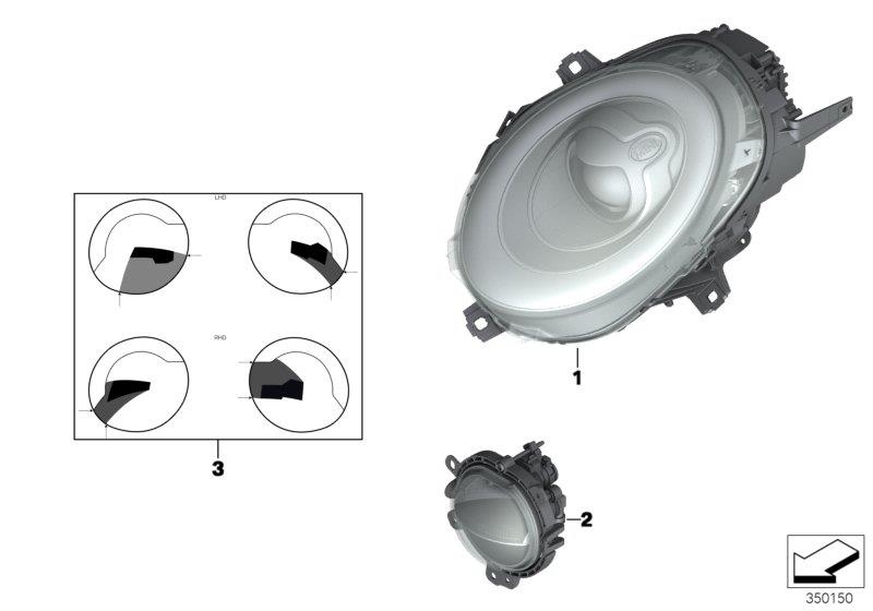 Diagram Headlight for your MINI