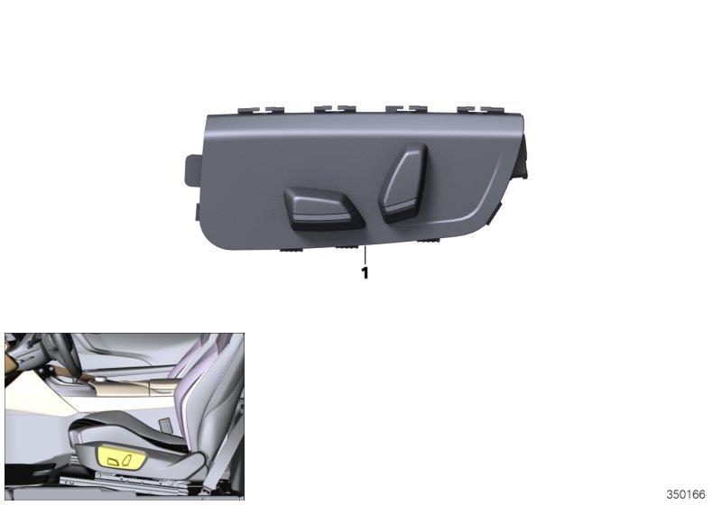 Diagram Switch, seat adjustment for your BMW