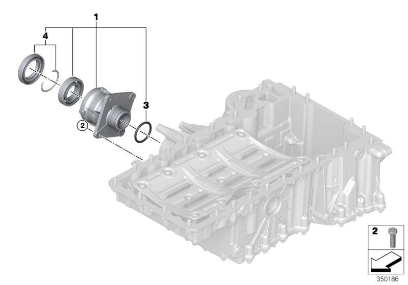 Diagram Front differential mount for your 2017 BMW X5   