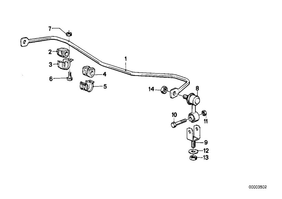 Diagram Stabilizer, front for your 2010 BMW M6   