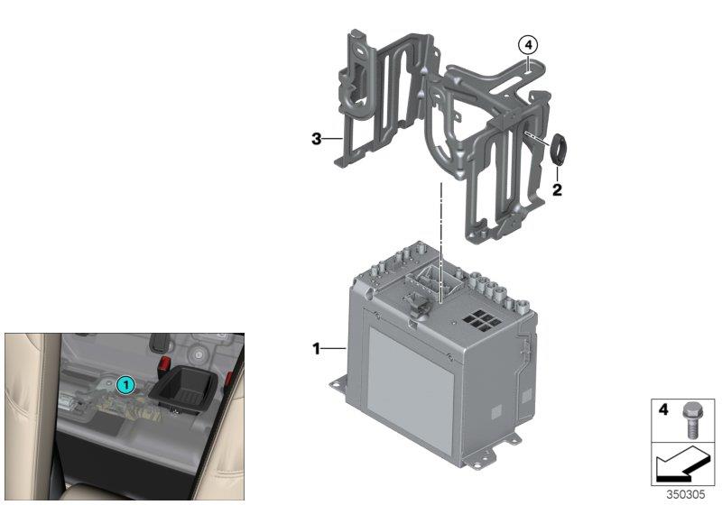 Diagram Head unit, high for your 2010 BMW M6   