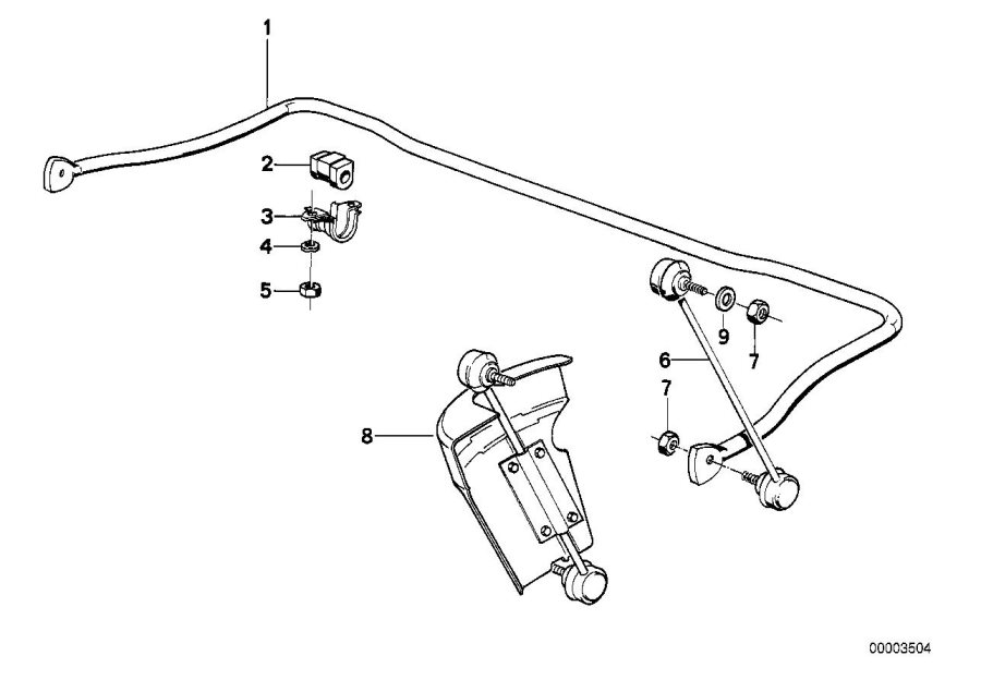 Diagram Stabilizer, front for your 2010 BMW M6   