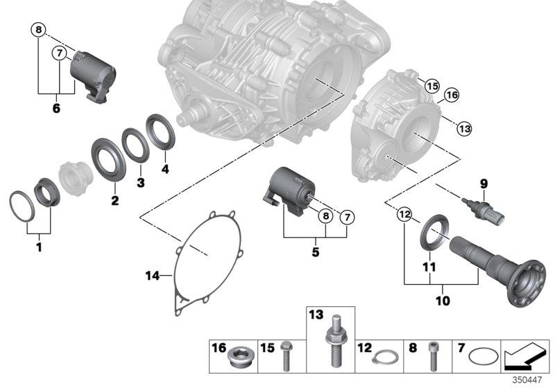 Diagram Rear differential QMV single parts for your BMW
