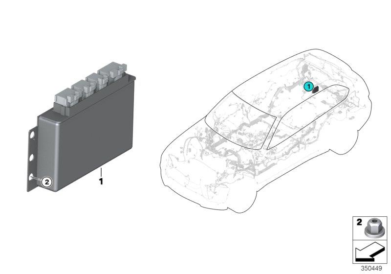 Diagram Rear differential QMV control unit for your 1988 BMW M6   