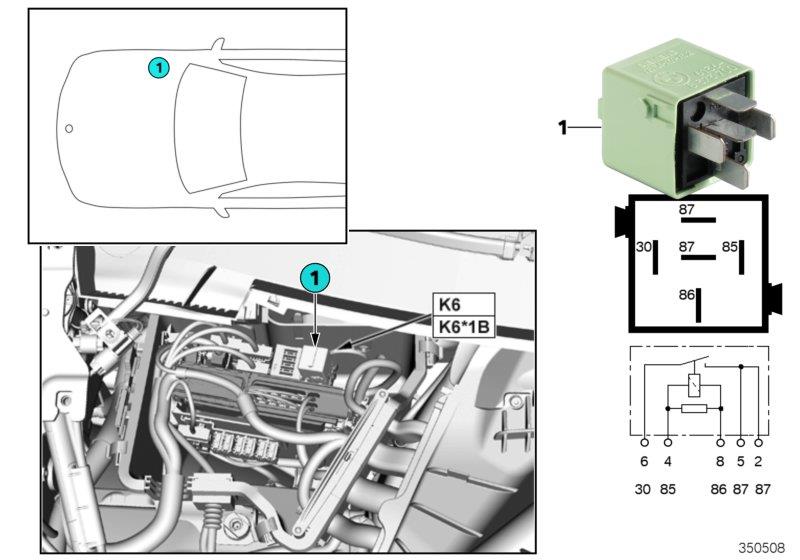 Diagram Relay for engine DDE K6 for your 2018 BMW X5   