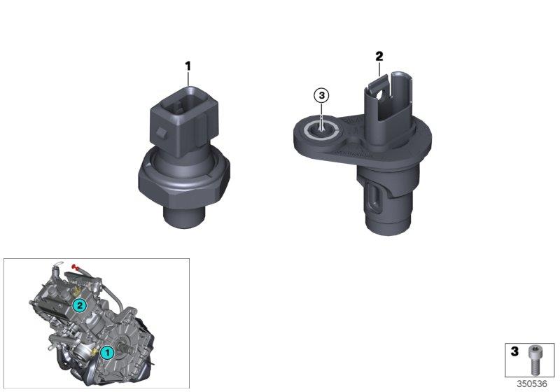 Diagram Sensor system for engine for your 2016 BMW i3  60Ah 