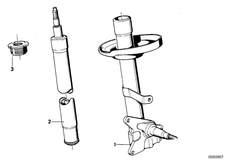 Diagram Front spring STRUT/SHOCK absorber for your 2014 BMW M6   