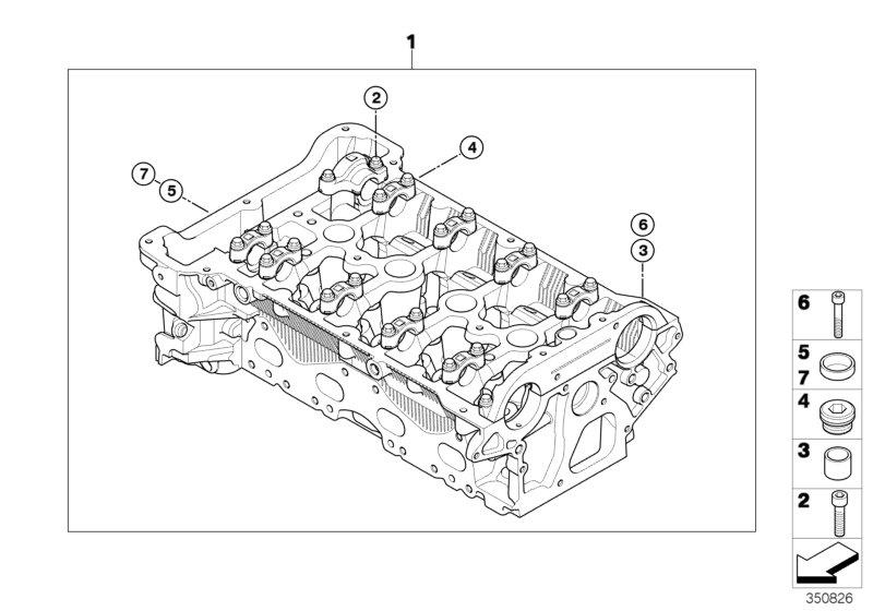 Diagram Cylinder Head for your MINI