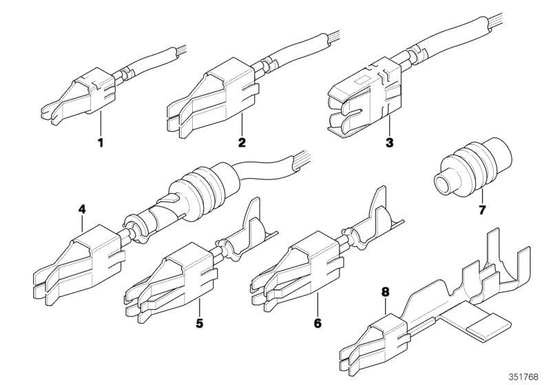 Diagram Double leaf spring contact for your 2008 BMW M5   
