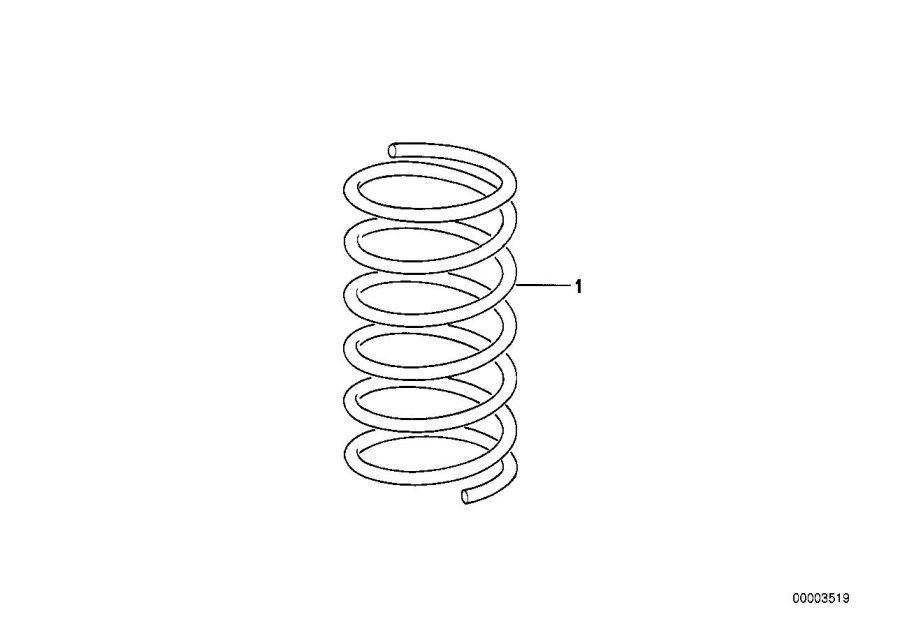 Diagram Front coil spring for your 2009 BMW M6   