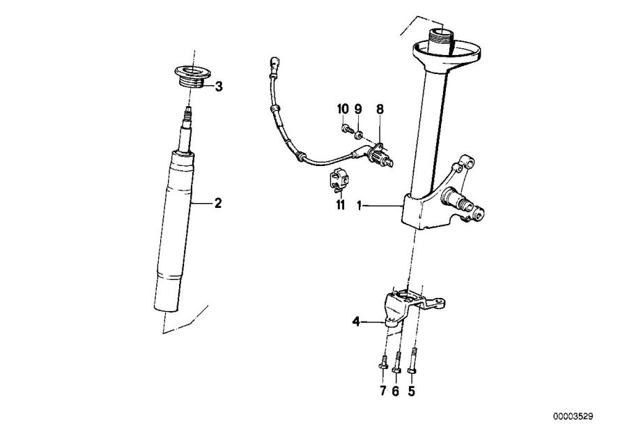 Diagram Front spring STRUT/SHOCK absorber for your 2016 BMW M6   