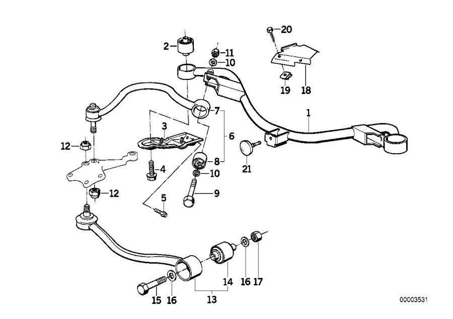 Diagram Front axle SUPPORT/WISHBONE for your 2009 BMW M6   