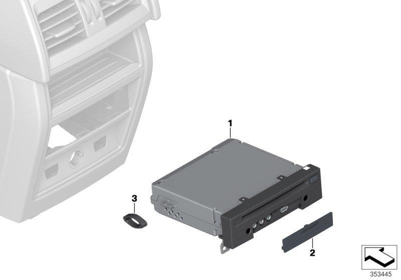 Diagram Rear entertainment for your BMW X5  