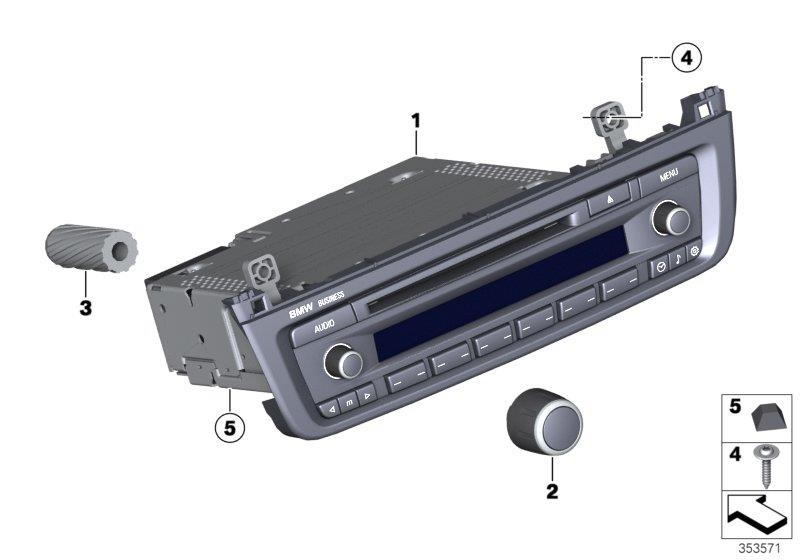 Diagram Radio BMW Business CD for your BMW