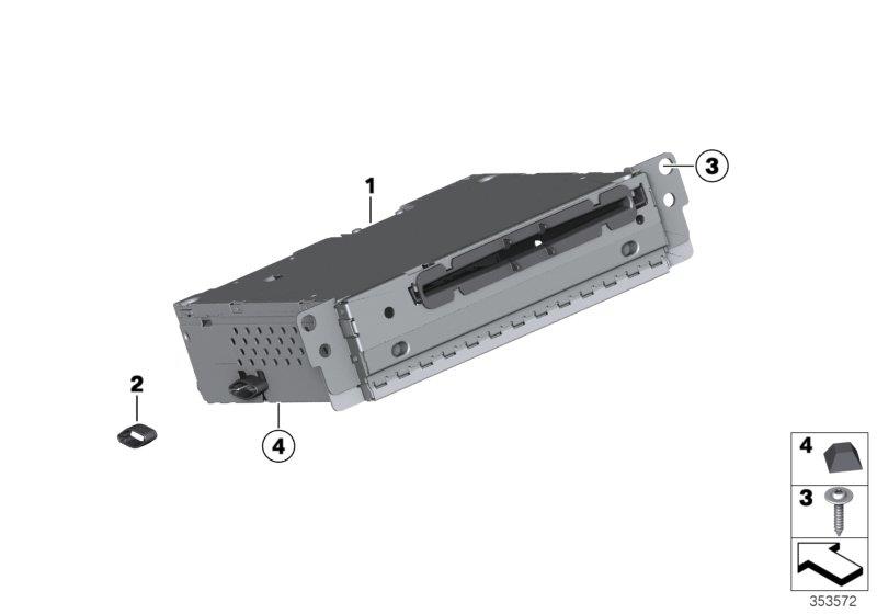 Diagram Radio BMW Professional CD for your 2006 BMW M6   