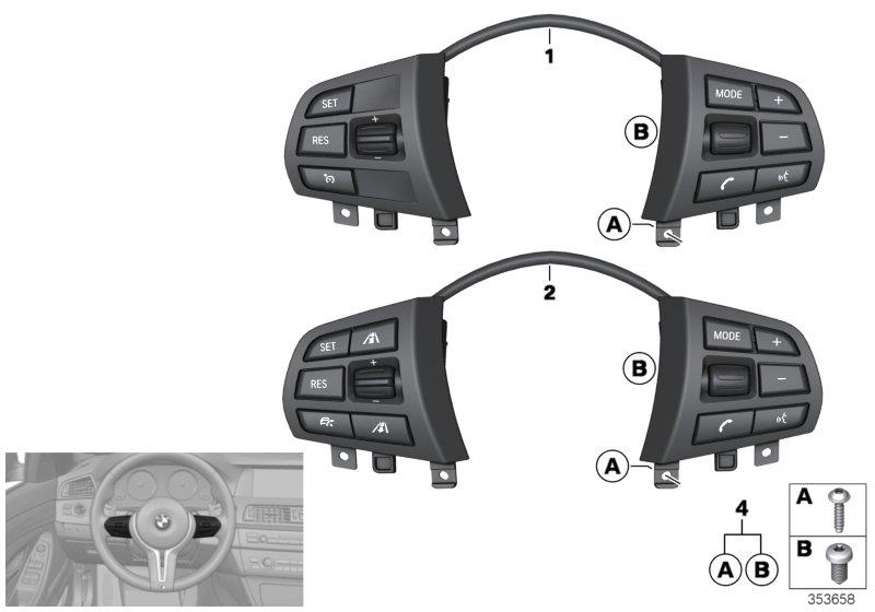 Diagram Switch, strng wheel, multifunction, base for your 2023 BMW X3  30eX 