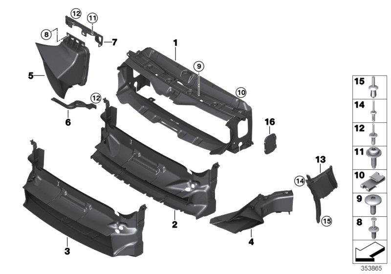 Diagram Air ducts for your BMW i3  