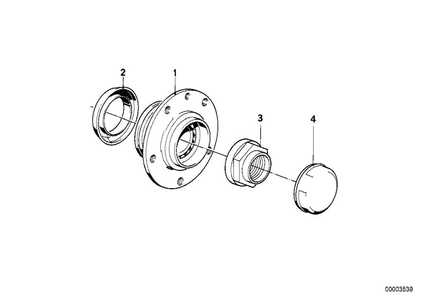 Diagram Wheel bearing for your 2023 BMW X3  30eX 