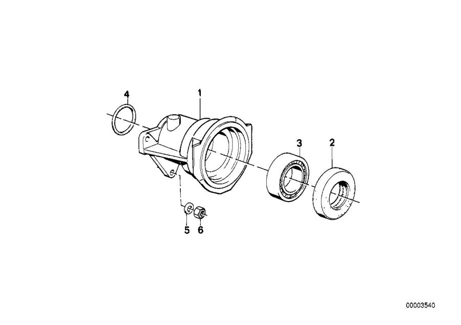 Diagram Front diff., components, all-wheel for your BMW