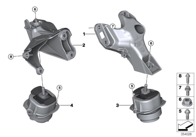 Diagram Engine Suspension for your 2018 BMW X2 28i  