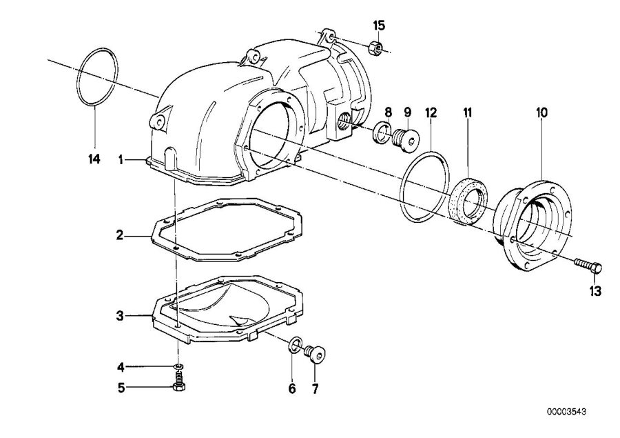 Diagram Front diff., components, all-wheel for your 2024 BMW 228i   