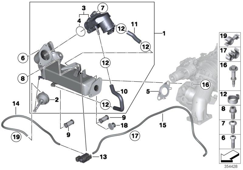 Diagram pollutant reduction cooling for your 2009 BMW X6   