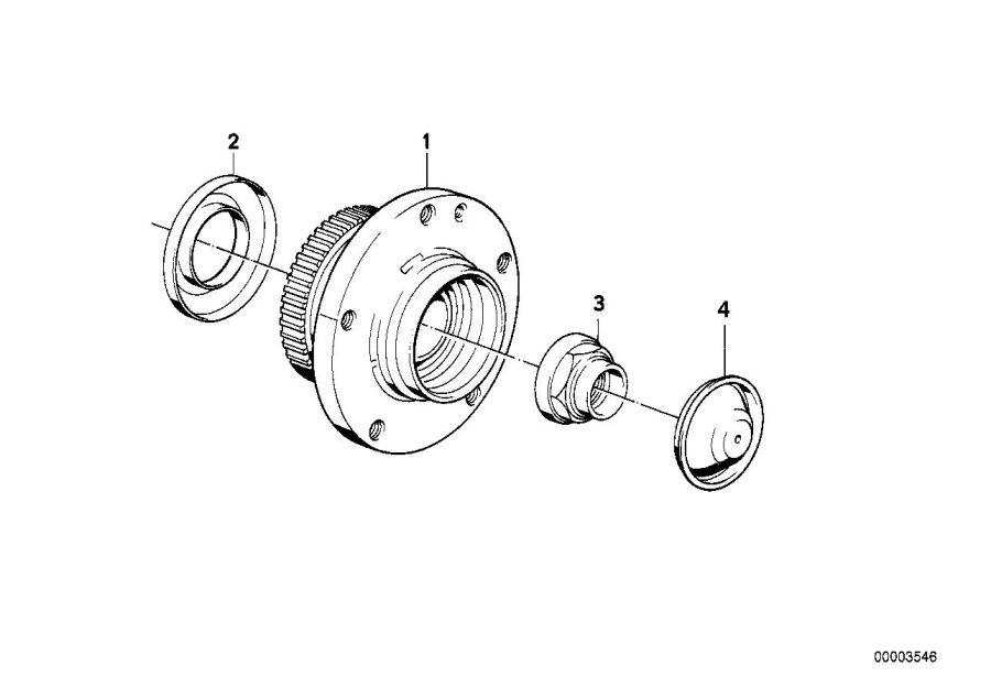 Diagram Wheel bearing for your BMW