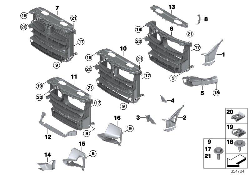 Diagram Air ducts for your 2010 BMW X5   