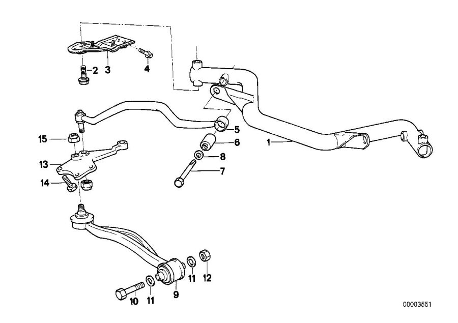 Diagram Front axle SUPPORT/WISHBONE for your 2019 BMW 230iX  Convertible 