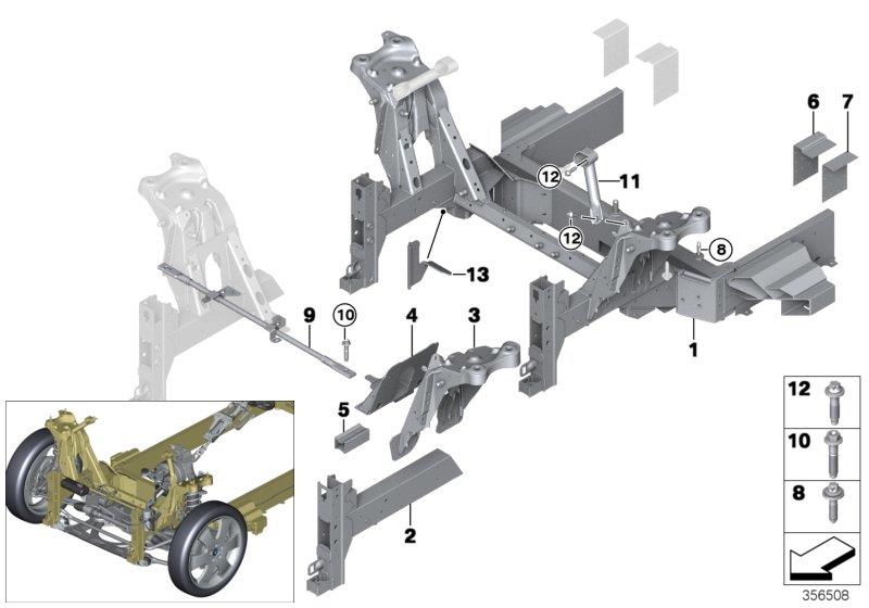 Diagram Front body for your 2007 BMW M6   