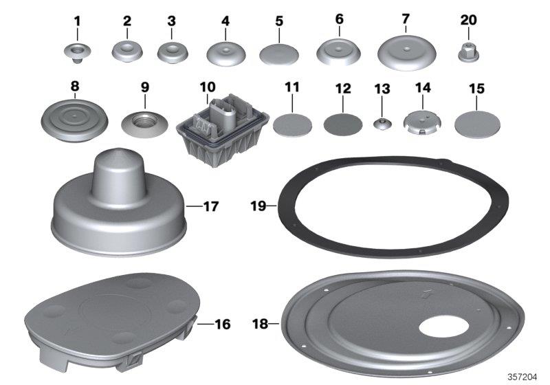 Diagram Sealing cap/plug for your 2020 BMW 230i   