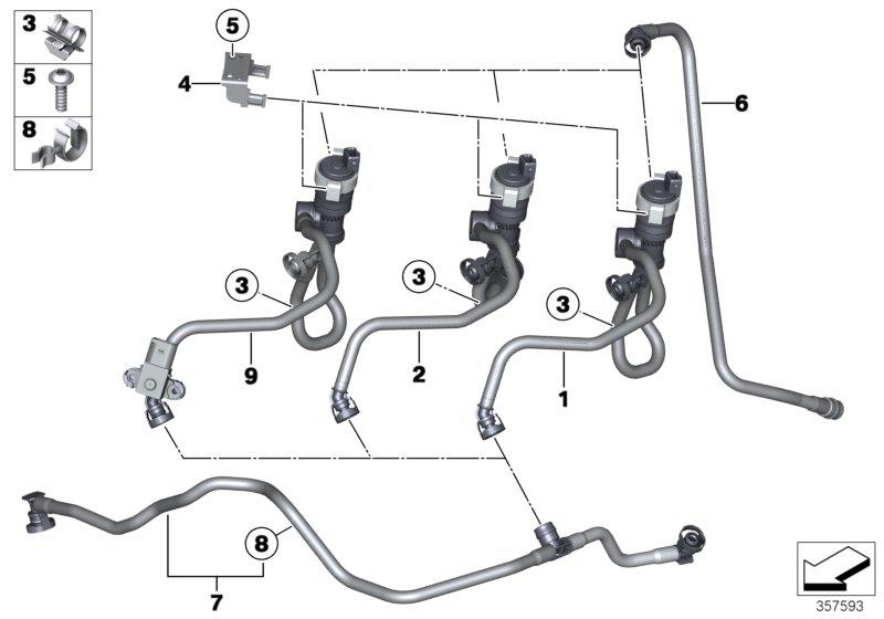 Diagram Fuel tank breather valve for your 2015 BMW 640i   