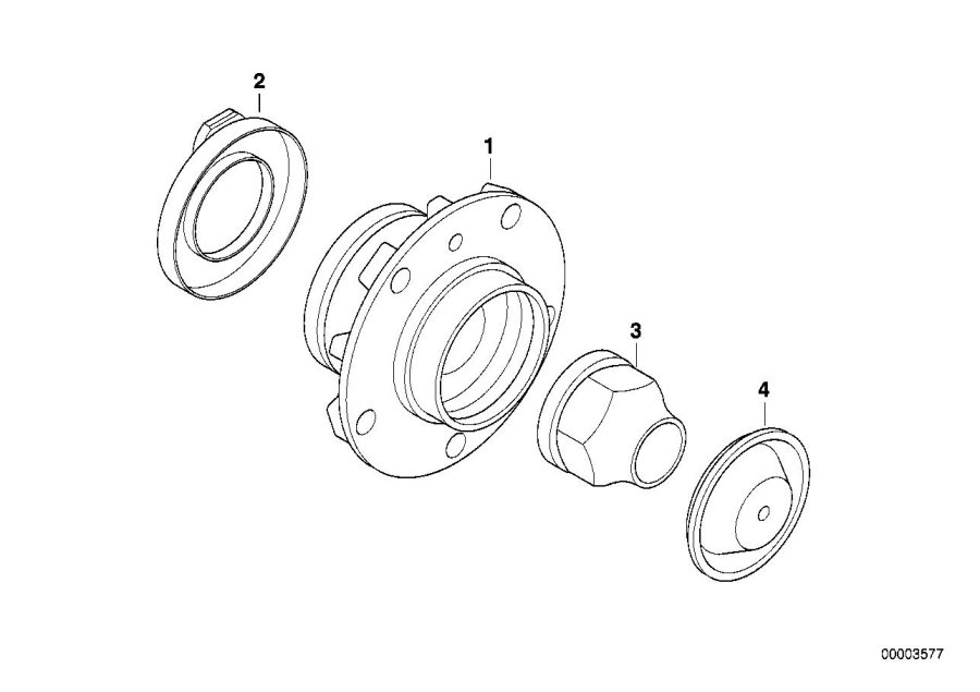 Diagram Wheel bearing for your 2023 BMW X3  30eX 