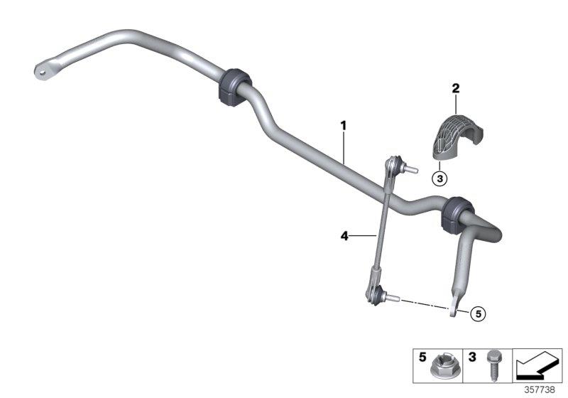 Diagram Stabilizer, front for your MINI