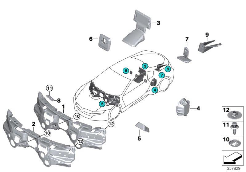 Diagram SOUND INSULATING FRONT for your BMW