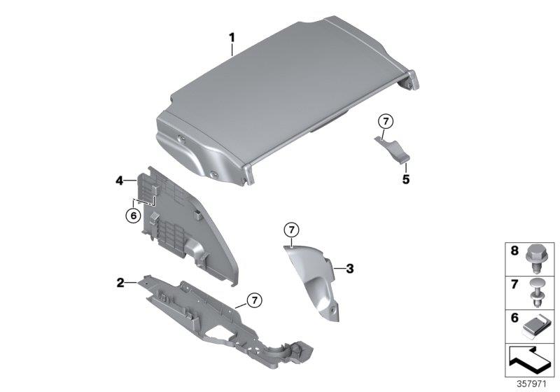 Le diagramme Habillage hardtop escamotable pour votre BMW