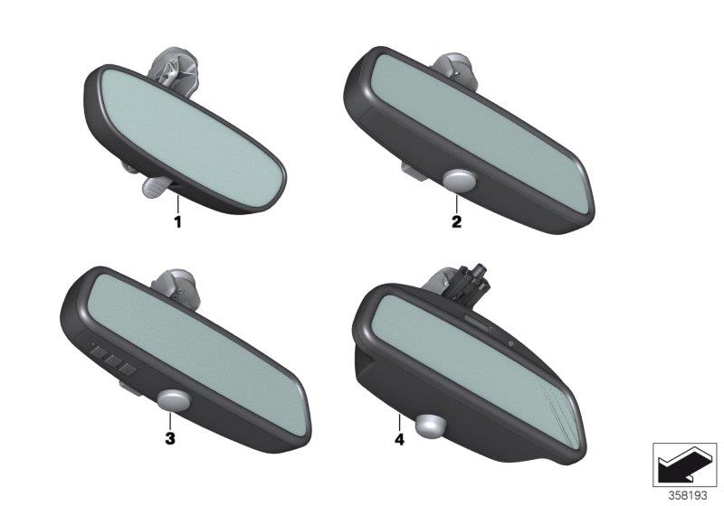 Diagram Interior mirror for your BMW