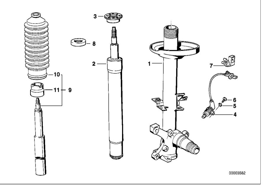 Diagram Front spring STRUT/SHOCK absorber for your 2014 BMW M6   