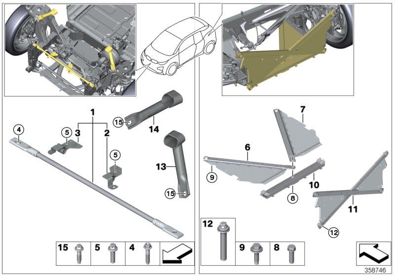 Diagram Reinforcement, body for your 2007 BMW M6   