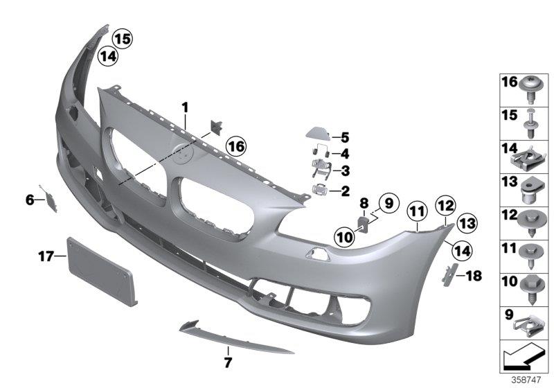 Diagram Trim cover, front for your 2010 BMW M6   