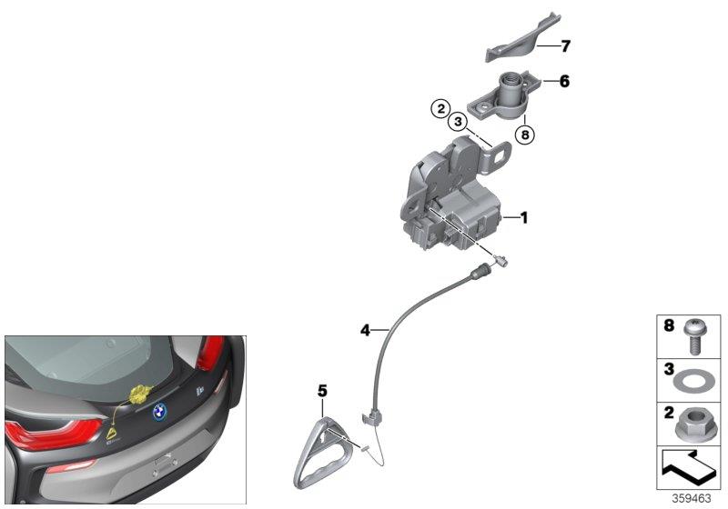 Diagram TRUNK LID/CLOSING SYSTEM for your 2013 BMW