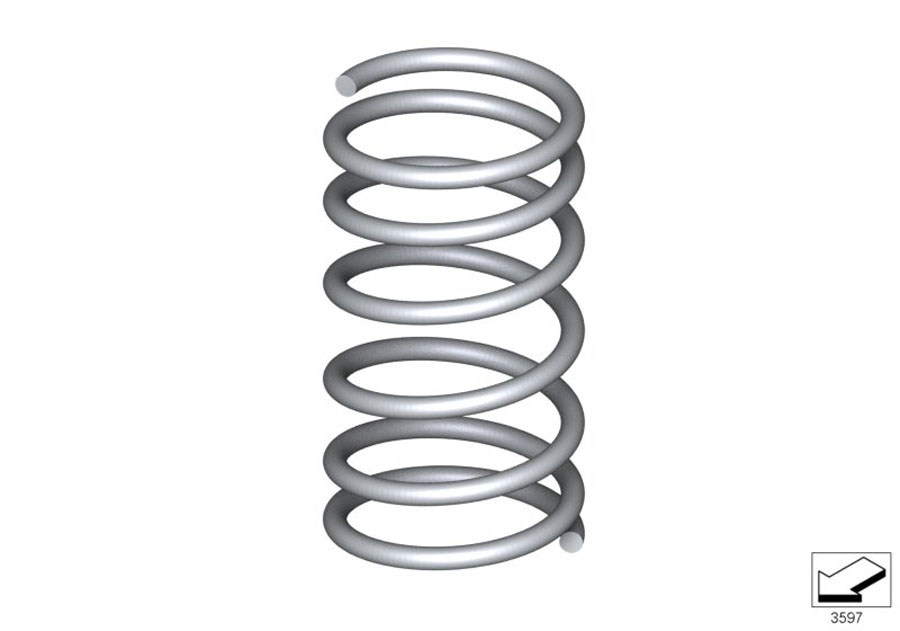 Diagram Rear coil spring for your 2015 BMW M6   